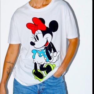 ZARA Disney Minnie Mouse T Shirt Small